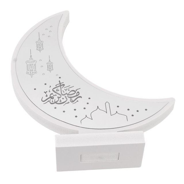 Luz LED De Madera, Luna Segura Y Duradera, Luz De Ramadán Mubarak Ampliamente Utilizada Para Fiesta
