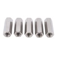 thumbnail image 2 of Hex Coupling Nut Set, Robust M12 Hex Coupling Nut Kit Corrosion Resistance Stable Silver  For Studs, 2 of 8