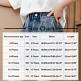 thumbnail image 4 of QIUOMBBP Girl's Loose Wide Leg Short Jeans Elastic Waist Solid Color Denim Shorts Summer Comfy Shorts Trousers Blue 6-7Years, 4 of 10