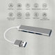 thumbnail image 1 of USB 3.0 Type-C Hub USB C Hub 4 Ports Multi Splitters Adapter for PC Computers, 1 of 6