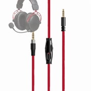Audio Cable for HyperX Cloud Alpha / Mix / Alpha S Gaming Headset Replacement Cable with Inline Mute and Volume Control