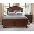 thumbnail image 4 of American Woodcrafters Sedona Cherry Finished Wood Arched Queen Panel Bed, 4 of 6