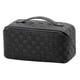 thumbnail image 1 of Large Capacity Travel Cosmetic Bag, Portable Pu Leather Waterproof Makeup Bag With Handle And Divider Flat Lay Makeup Organizer Bags, 1 of 1