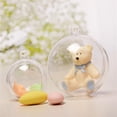 thumbnail image 3 of Yuarrent 2 piezas de adornos de bolas rellenables transparentes para boda, Año Nuevo, decoración de Navidad, transparente, DIY, caja de adornos de bolas Kits de decoración para fiestas 4cm Yuarrent HA065955-03, 3 of 6