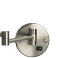 thumbnail image 2 of Jerdon Lighted Makeup Mirror - Hard Wired Wall Mount Magnifying Mirror with LED Lights - Brushed Nickel Finish - 9.5-Inch Diameter - Model HL1016NLD, 2 of 7