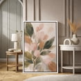 thumbnail image 2 of Framed Canvas Wall Art Soft Abstract Botanical Leaves Print for Living Room Decoration - 24"x36" WHITE, 2 of 8