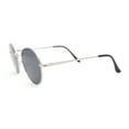 thumbnail image 3 of Retro Round Hipster Classy Metal Rim Dad Style Sunglasses Silver - Black, 3 of 4