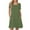 Army Green, variant on Uaswgudfs ​Women's Modern Short Sleeve Round Neck Midi Dress​ - Summer Casual Asymmetric Sleeve Cutout & Pockets, Lightweight Soft Fabric Design Army Green L