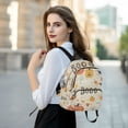 thumbnail image 6 of FORMRS Mini Backpack Purse for Women Quilted Travel Daypack Casual Shoulder Bag, Halloween Cute Pumpkins, 6 of 7