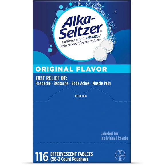 ALKA SELTZER EFFERVESCENT Tablets Original 116ct.