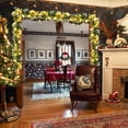 thumbnail image 3 of Gymax 9FT Pre-lit Christmas Decoration Garland Rattan w/ LED Lights Timer, 3 of 10