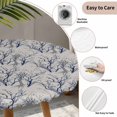 thumbnail image 3 of Grey Navy Blue Tree Round Tablecloth for 45-54 Inch Tables,Fitted Table Cover with Elastic Edge,Country Rustic Botanical Branch Waterproof Outdoor Table Cloth Protector for Patio Garden Dinner Picnic, 3 of 9