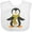 AA-White, variant on Inktastic Cute Penguin, Little Penguin, Penguin with Scarf Boys or Girls Baby Bib