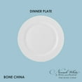 thumbnail image 3 of Fitz and Floyd Nevaeh White Classic Rim 10.5" Round Bone China Dinner Plate, 3 of 9