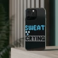 thumbnail image 3 of DistinctInk Clear Case for Apple iPhone 15 (6.1" Screen) - Sweat Is Fat Crying, 3 of 9
