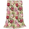 thumbnail image 2 of Sikiie Tulips Flowers Ultra-Soft Micro flannel Blanket Luxury All Seasons Warm Blanket for Bedding Sofa and Travel (4 sizes)-40"x30", 2 of 7