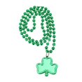 thumbnail image 2 of Washranp St. PatrickS Day Shamrock Necklace,Irish Green Hat Letters Long Round Bead Necklace for Party Supplies, 2 of 6