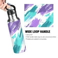 thumbnail image 4 of Yayeee 33oz Insulated Water Bottle Double Wall Stainless Steel with Flip Straw Lid, Green Drawing, 4 of 7