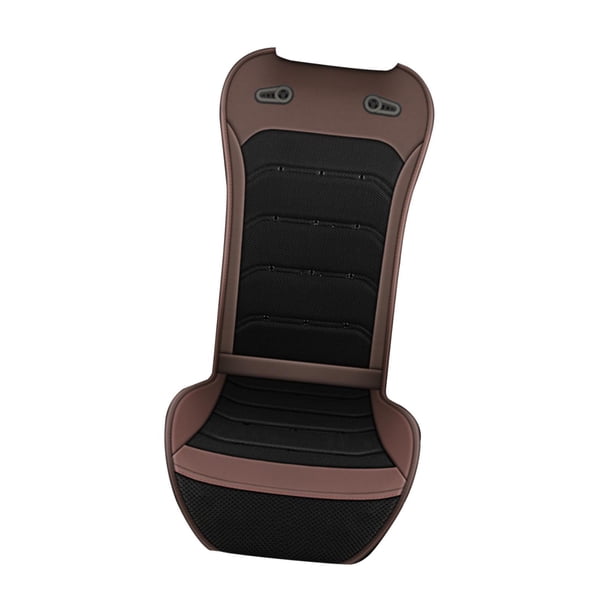 Cojín de asiento de coche con refrigeración ventilada, cubierta de asiento de refrigeración ventilada de 12V-24V Marrón