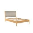 thumbnail image 5 of DHP Dacin Wood Bed Frame with Upholstered Headboard, Queen, Beige Linen, 5 of 18