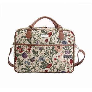 Signare Tapestry Sac pour ordinateur portable Porte-bag pour femmes avec Garden Flower Design(CPU-MGD)