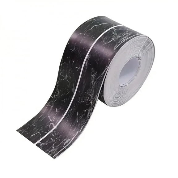 1Pc 5M/196.85in Professional Mildew-proof Caulk Tape Decorative Countertop Shower Tile Sealer Self Adhesive Tape Kitchen