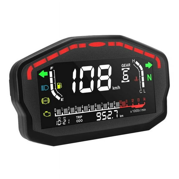 Digital Dash Digital Panel Universal LED LCD Speedometer Odometer 1,2,4 Cylinders