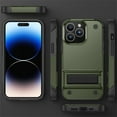 thumbnail image 6 of ELEHOLD for iPhone 11, Rugged Shockproof Hard PC Case,With Built-in Foldable Invisible Kickstand Heavy Duty Case Cover, armygreen, 6 of 7
