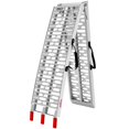 thumbnail image 1 of Ruedamann 7.5FT Aluminum Loading Ramps, Foldable Motorcycle Ramp, 750 Lbs Capacity, 11" Wide Lightweight Ramp for Scooters, Dirt Bikes, E-Bikes, 1PC, 1 of 4