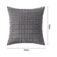 thumbnail image 3 of AOMXGD Boho Decorative Pillow Covers 20"x20" for Living Room Couch Bed Sofa, Stylish Simplicity Home Decor, Soft Corduroy Cushion Home Essentials on Clearance, Gray, 3 of 6