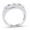 thumbnail image 4 of AFFY Father's Day Jewelry Gifts 14K White Gold over Silver Men's DAD Band Ring-9.5, 4 of 7