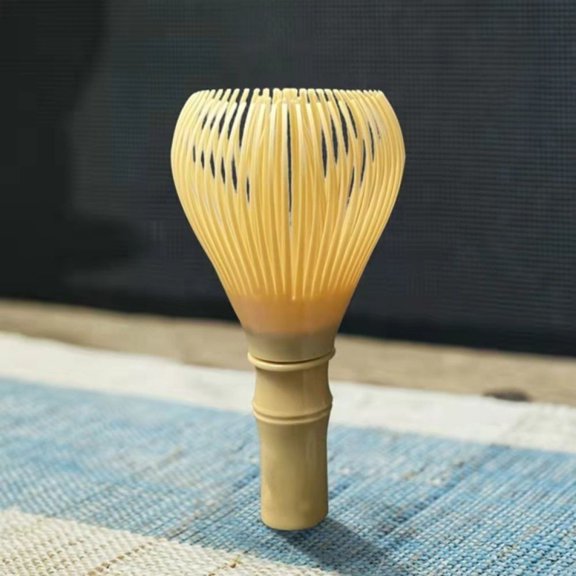 Reusable With Whisk Holder ABS Food Grade Resin Whisk Green Tea Powder Whisk Matcha Whisk Tea Brush YELLOW-1PCS