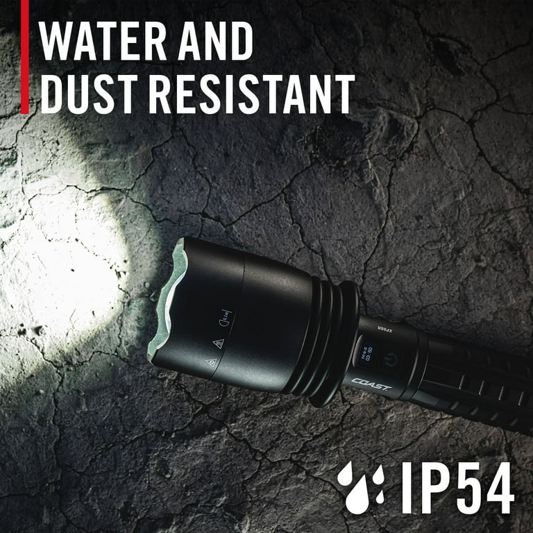 COAST XP80R 15000 Lumen Rechargeable Dual-Power LED Flashlight