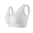 thumbnail image 4 of Everyday Bras for Women plus Sized Sports Bra 36c Bra Pack Low Support Sports Bras for Women Womens Wireless Bra Running Sports Bras Women Bras plus Size Front Closure Push up Bras Woman's White 3XL, 4 of 4
