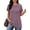 Dark Purple, variant on Short Sleeve Tunic Tops for Women Crew Neck Summer Shirts Business Blouses Dressy Casual