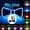 Light Blue, variant on LED Light Up Bow Tie Men Luminous Neckwear for Party Carnival Performance Dress Up