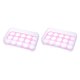 thumbnail image 4 of Advancent Soporte para huevos Refrigerador 15 Rejillas Bandeja para huevos Caja con tapa Contenedor de almacenamiento de plástico transparente Rosado 2piezas, 4 of 6