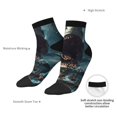 thumbnail image 6 of Fuzoiu Wave Sailboat Shark Print Adult Socks, Crew Moisture-wicking Socks, Unisex Cushion Crew Socks,Casual Sports Ankle Socks, 6 of 7