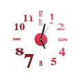 thumbnail image 1 of Home Decor Wall Stickers Decor 3D Diy Roman Numbers Acrylic Mirror Wall Sticker Clock Home Decor Mural Decals, 1 of 4