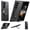 Black, variant on for Samsung Galaxy Z Fold 5 Case with Stand, Compatible with Magsafe, Slim PU Leather & Rubber Drop Proof Magnetic Ring Kickstand Protective Phone Cover for Samsung Galaxy Z Fold 5, Black