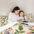 thumbnail image 5 of Castle Fairy Animal Owl Twin Comforter Sets,Tree Leaves Bedding Set, 5 of 8