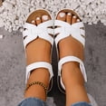 thumbnail image 5 of Dakaela Women's Platform Wedge Sandals Comfortable Arch Support Ankle Strap Summer Casual Orthotic Walking Shoes for Beach Travel Size 6-10 White, 5 of 9