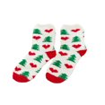 thumbnail image 1 of Chaussettes de Noël Molleton Corail Chaud Chaussettes de Couchage Confortables, 1 of 5