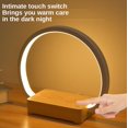 thumbnail image 3 of Lámpara de mesa de noche con altavoz Bluetooth y cargador inalámbrico, lámpara de escritorio LED, carga inalámbrica para teléfono móvil, audio Bluetooth, música para dormitorio, 3 of 4