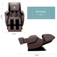 thumbnail image 2 of Uenjoy Full Body Zero Gravity Massage Chair Shiatsu Recliner Built-In Heat and Air Massage System Foot Rest - Brown, 2 of 8
