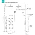 thumbnail image 3 of Lahaina 9.5-in ShowerSpa with 8-Multi-function Body Jets Multi-function Handshower and Tub Spout Seafoam Glass and Chrome, 3 of 8