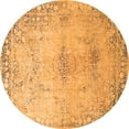 thumbnail image 1 of Ahgly Company Indoor Round Oriental Orange Industrial Area Rugs, 4' Round, 1 of 4