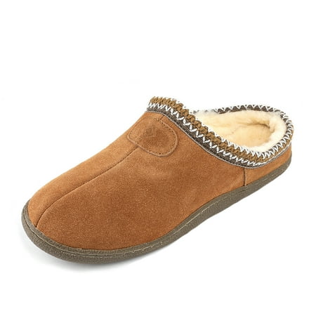 

DREAM PAIRS Men s Winter Comfort Warm Home Slippers Leather Indoor House Slippers MUFFY_01 TAN Size 14