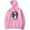 Pink, variant on Overlord Merch Albedo Hoodie Unisex Pocket Drawstring Casual Sweatshirt Fashion Long Sleeve Pullover