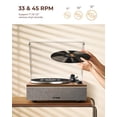 thumbnail image 2 of Tocadiscos de vinilo QLEARSOUL ONE-S Bluetooth Walnut, 2 of 6